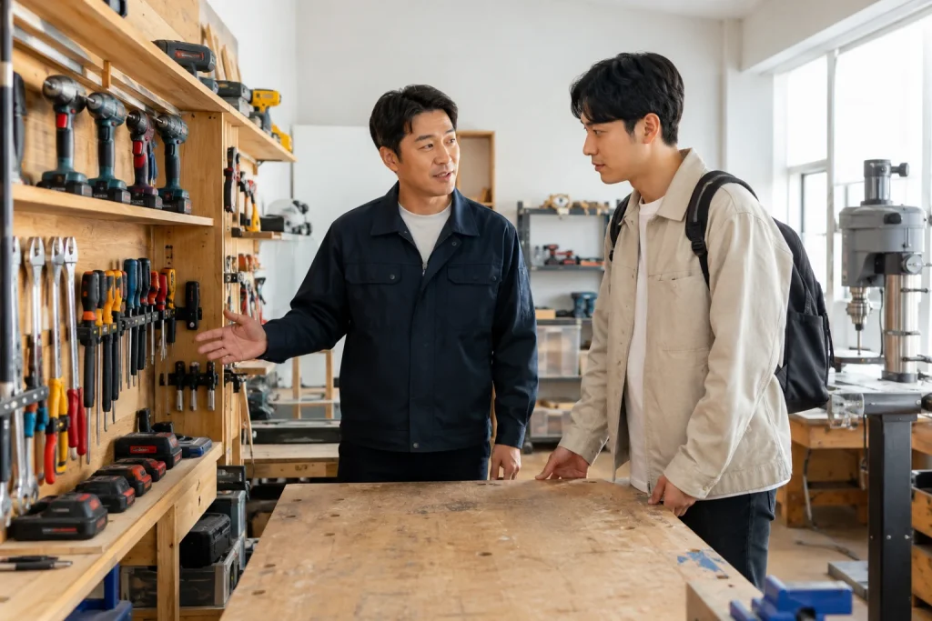 셀프 집수리 교육 과정 상담과 현장 실습 점검